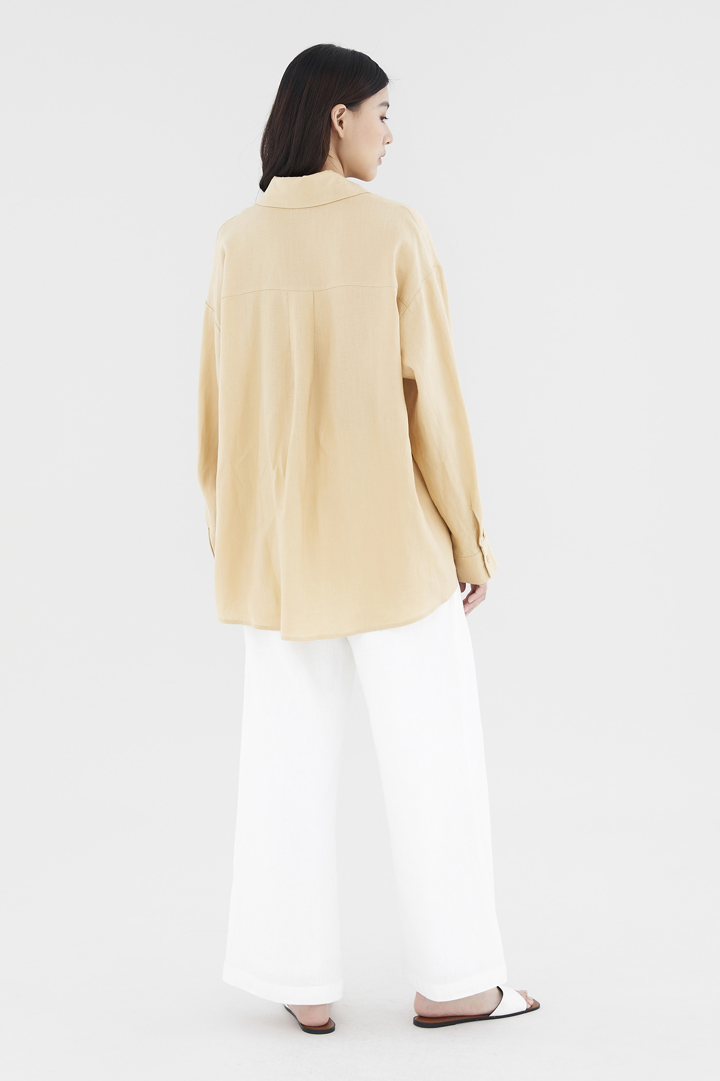 Malitta Linen Oversized Shirt | The Editor's Market