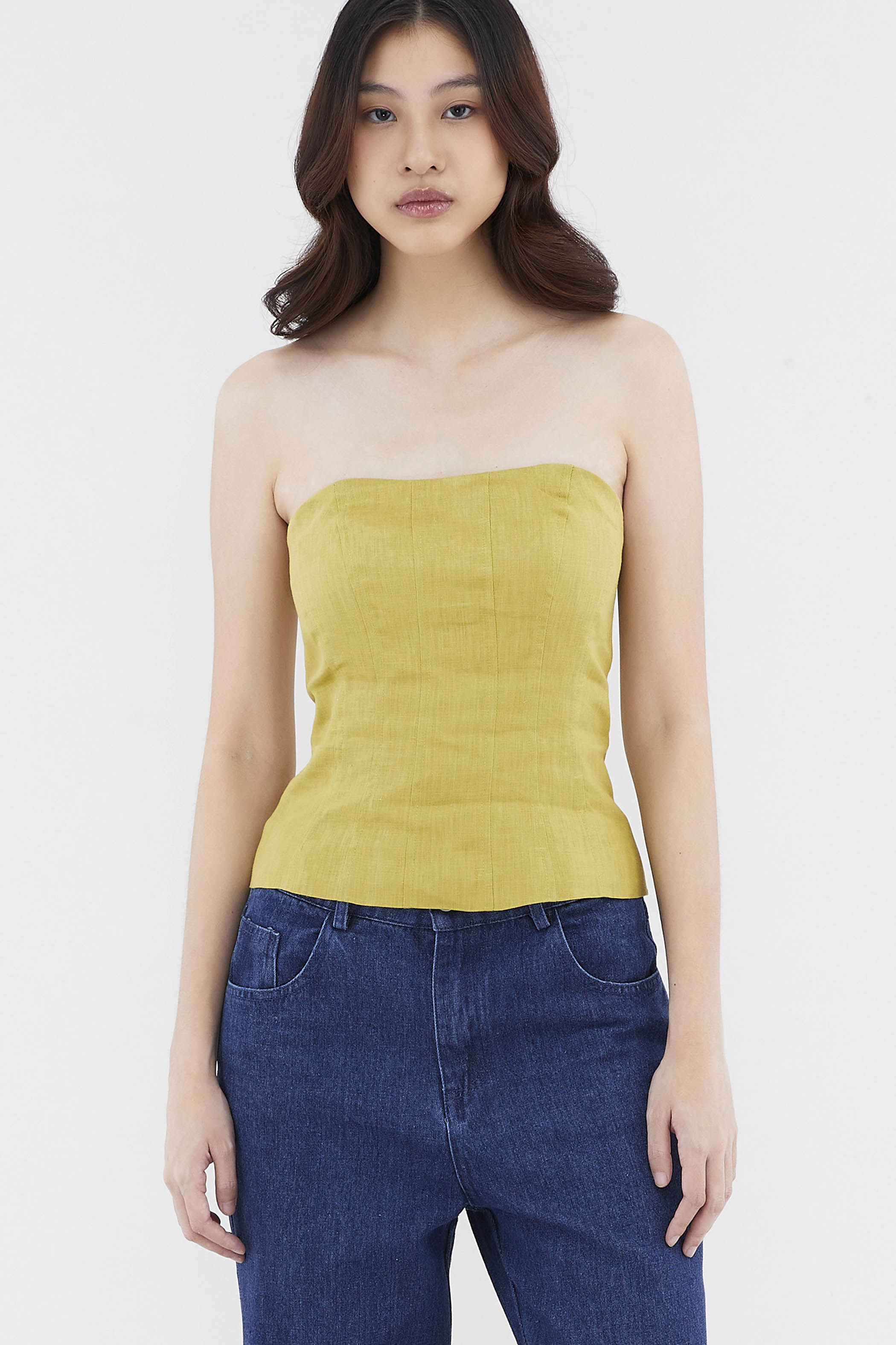 Kysteria Linen Tube Top | The Editor's Market