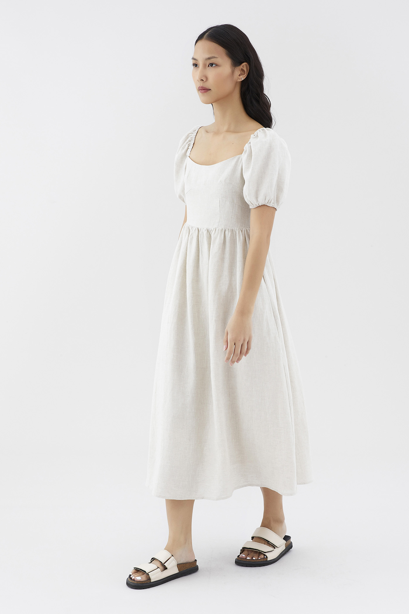 White linen dress petite store
