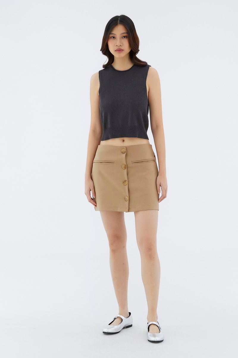 Felane Low-Rise Mini Skirt