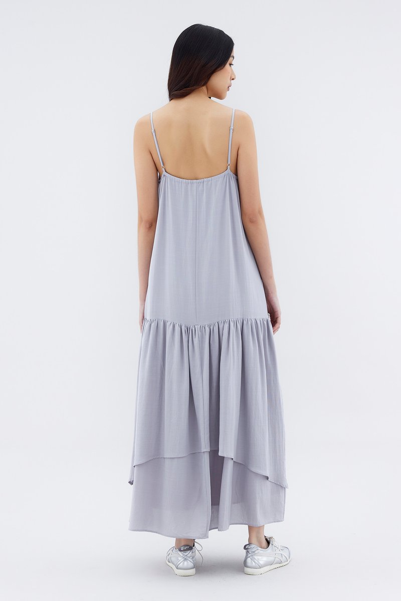 Syphon Drop Waist Tier Dress