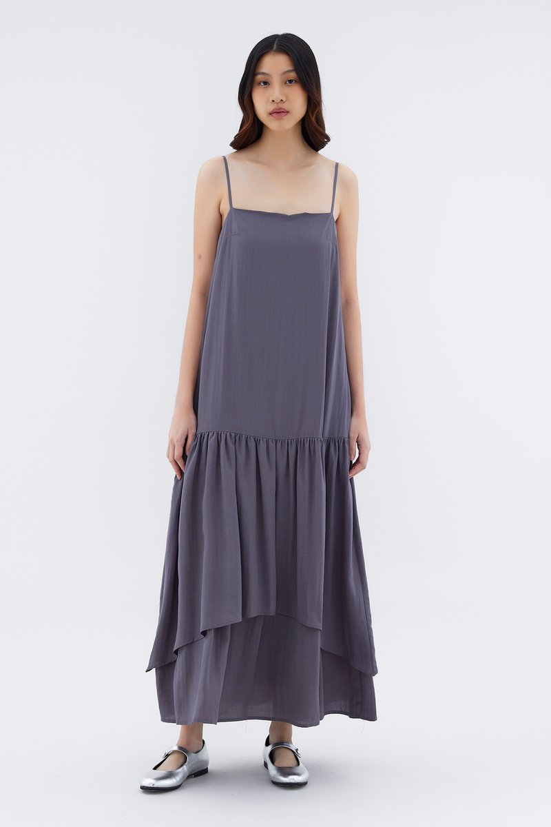 Syphon Drop Waist Tier Dress