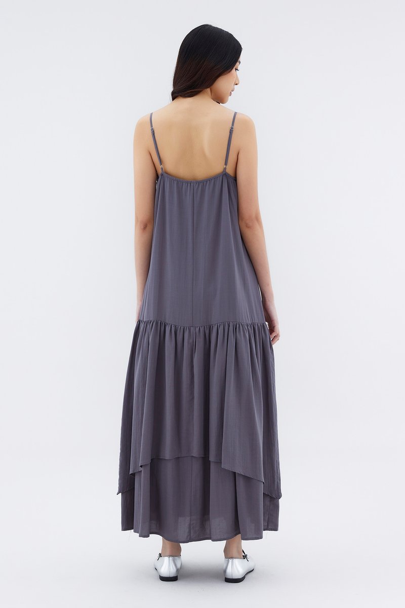 Syphon Drop Waist Tier Dress