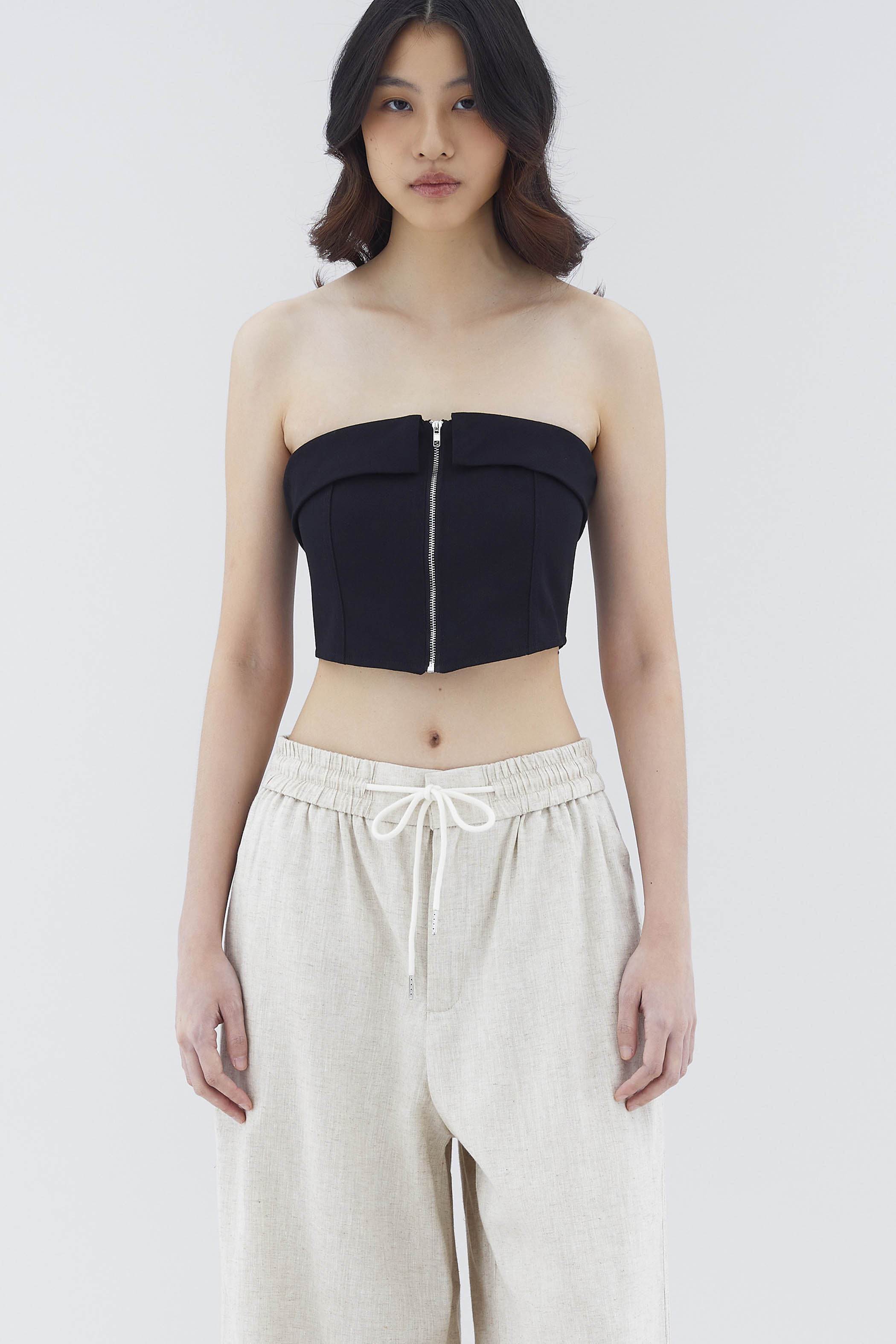 White strapless on sale tube top