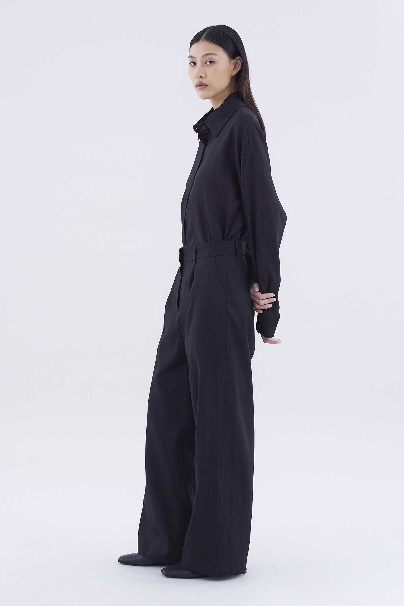 Mildred Linen Wide-Leg Pants | The Editor's Market