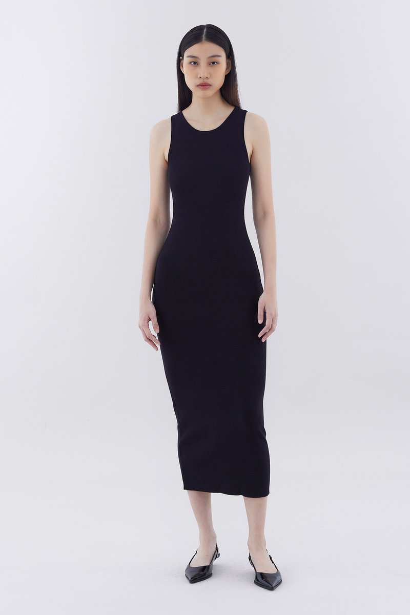Zefeena Cut-out Back Fitted Dress