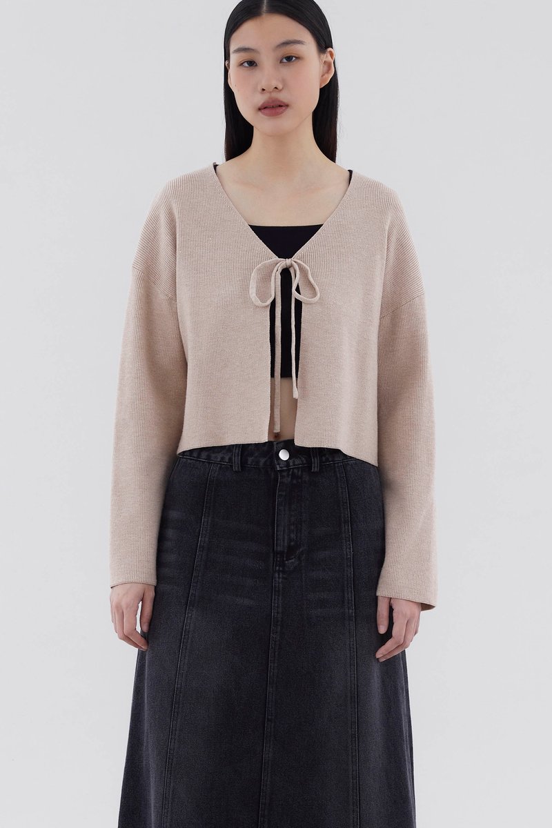 Zephy Front-Tie Relaxed Cardigan