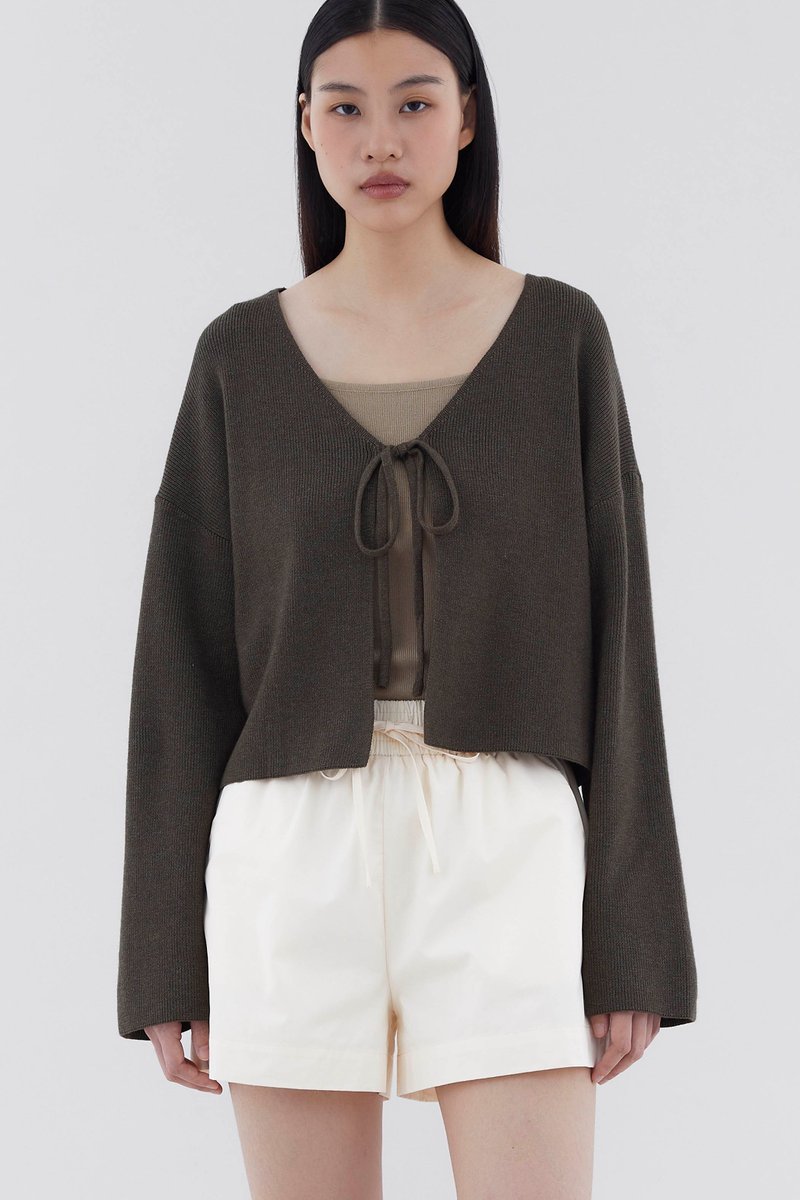 Zephy Front-Tie Relaxed Cardigan