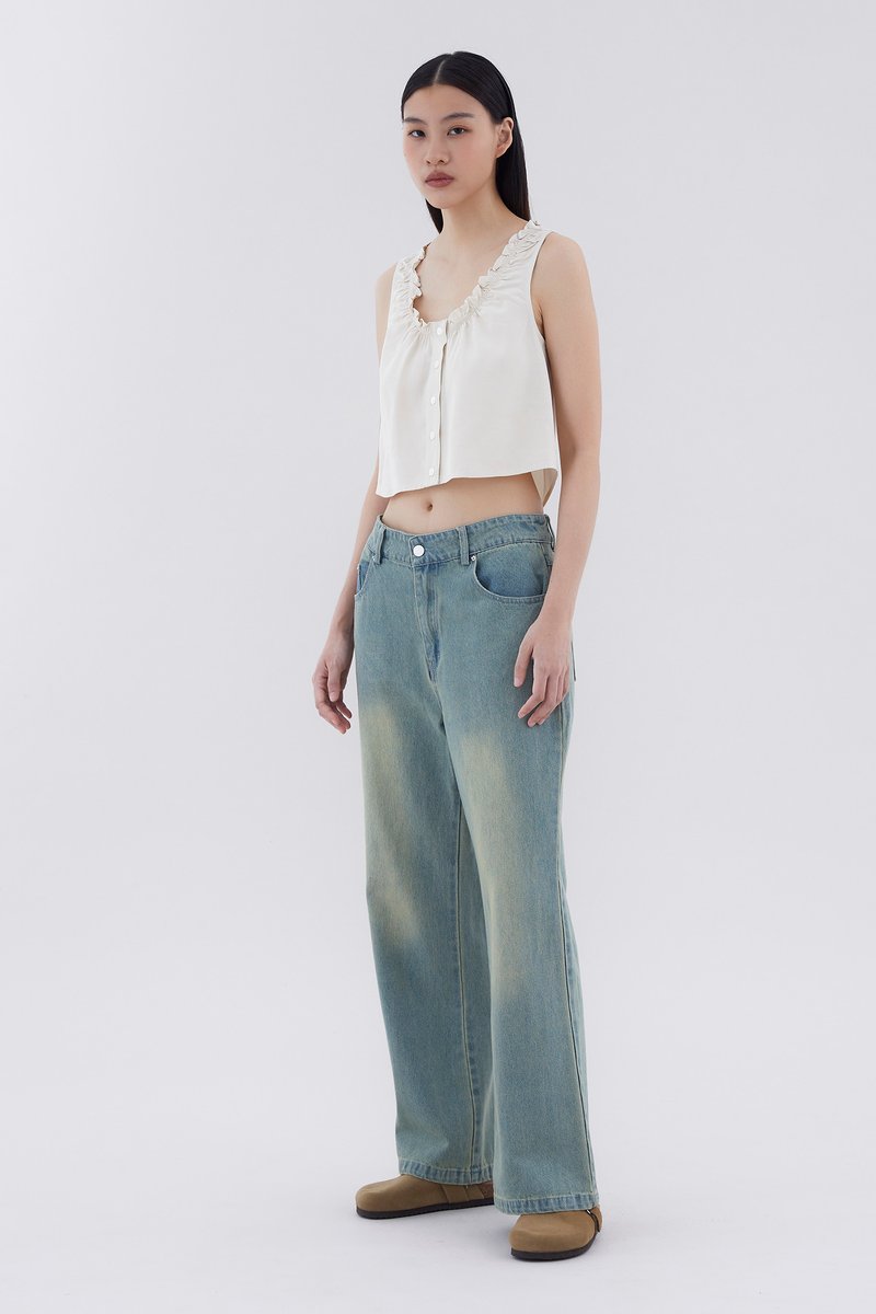 Lavael Mid-Rise Flare Jeans