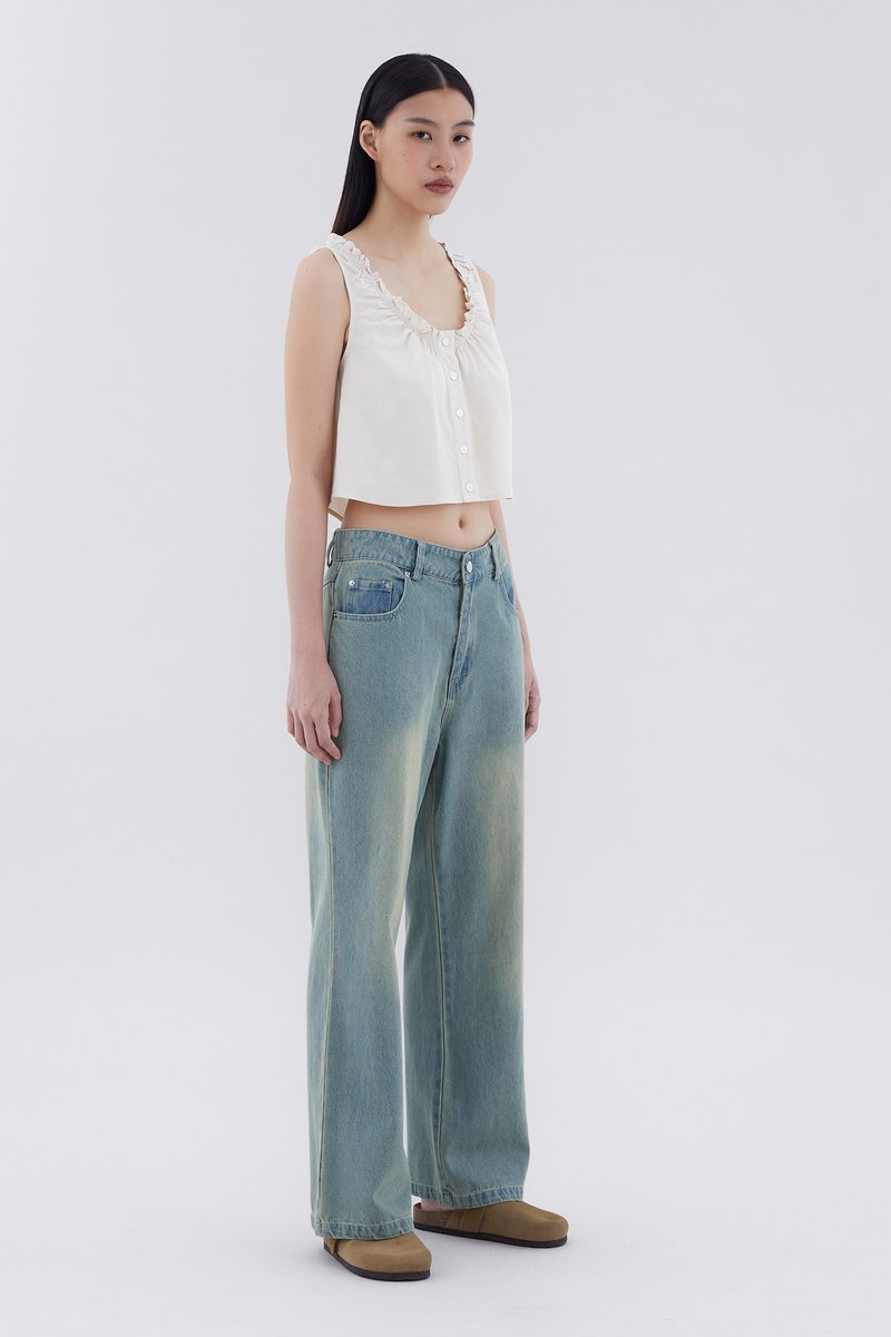 Lavael Mid-Rise Flare Jeans