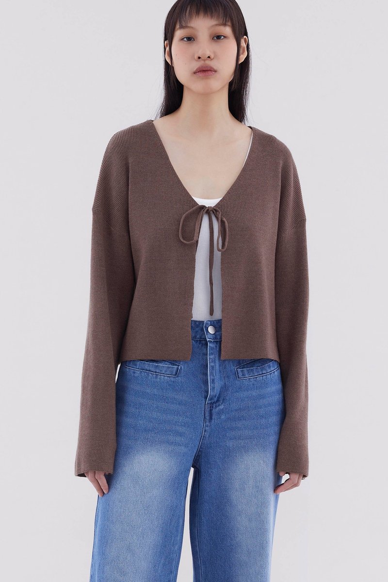 Zephy Front-Tie Relaxed Cardigan