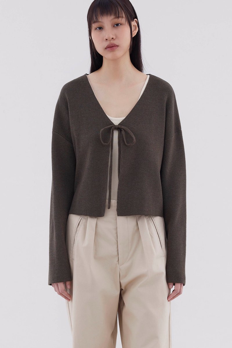 Zephy Front-Tie Relaxed Cardigan