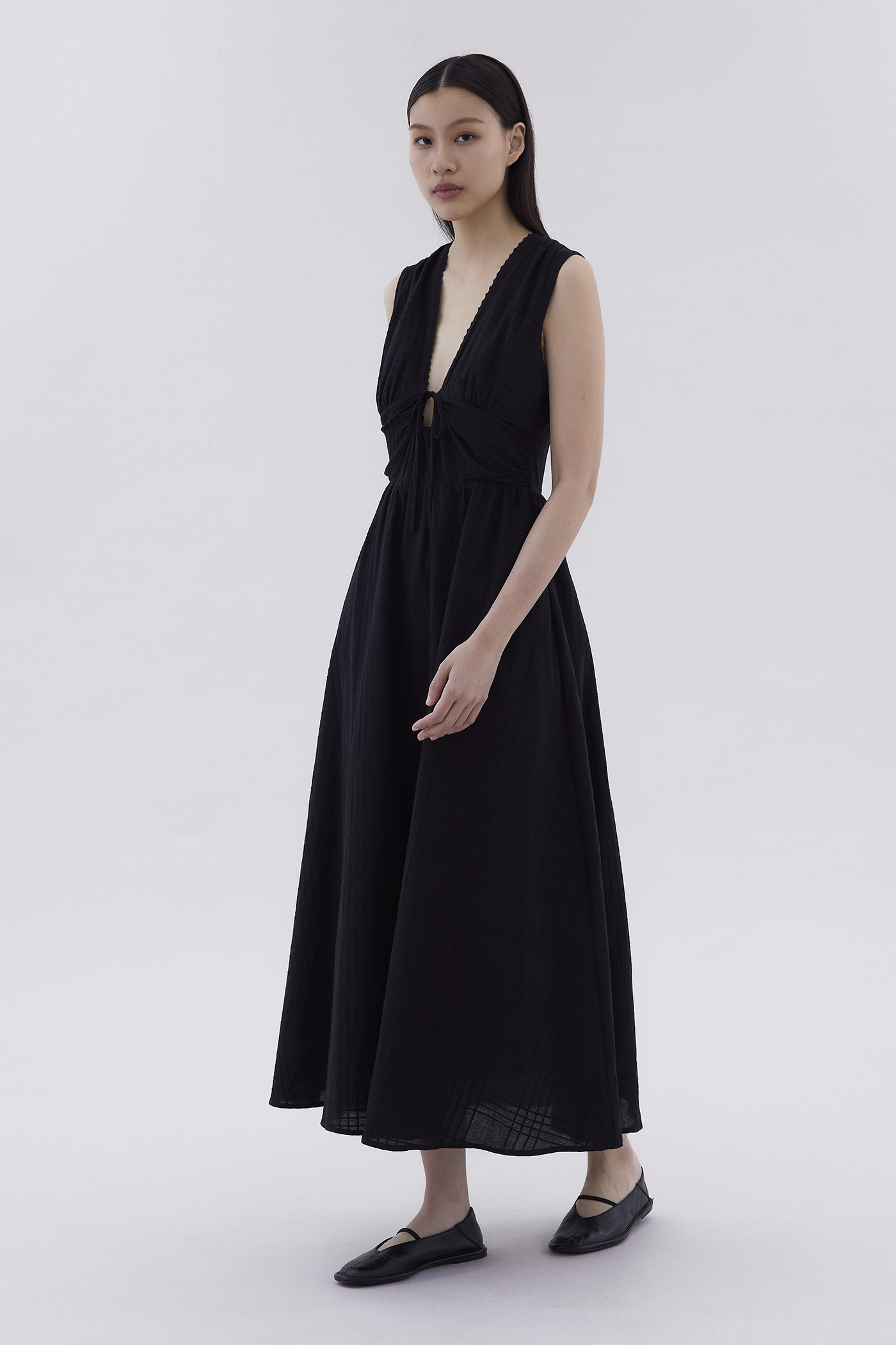 Low neck maxi dress online