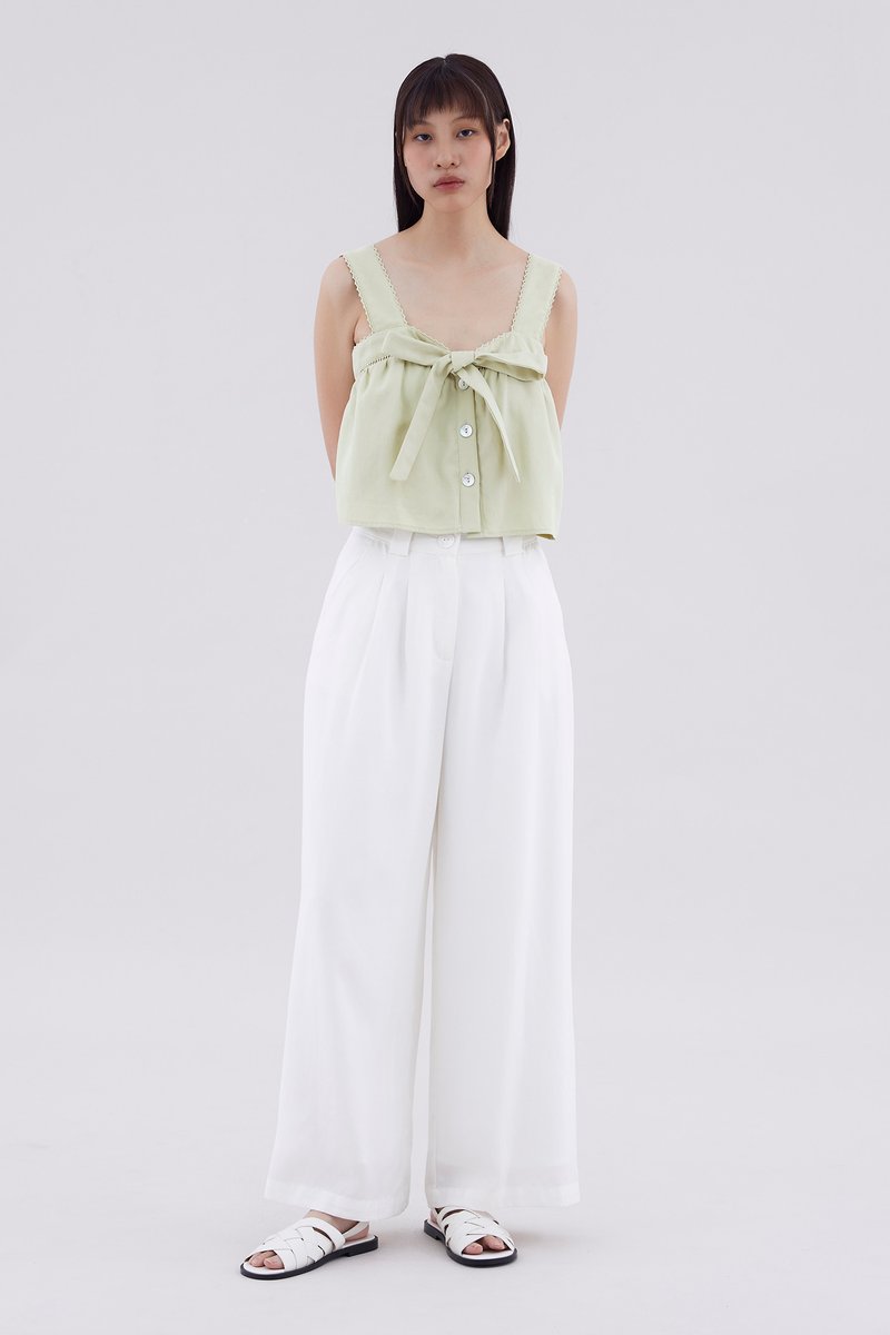 Hermaine High-Rise Double Pleat Pants