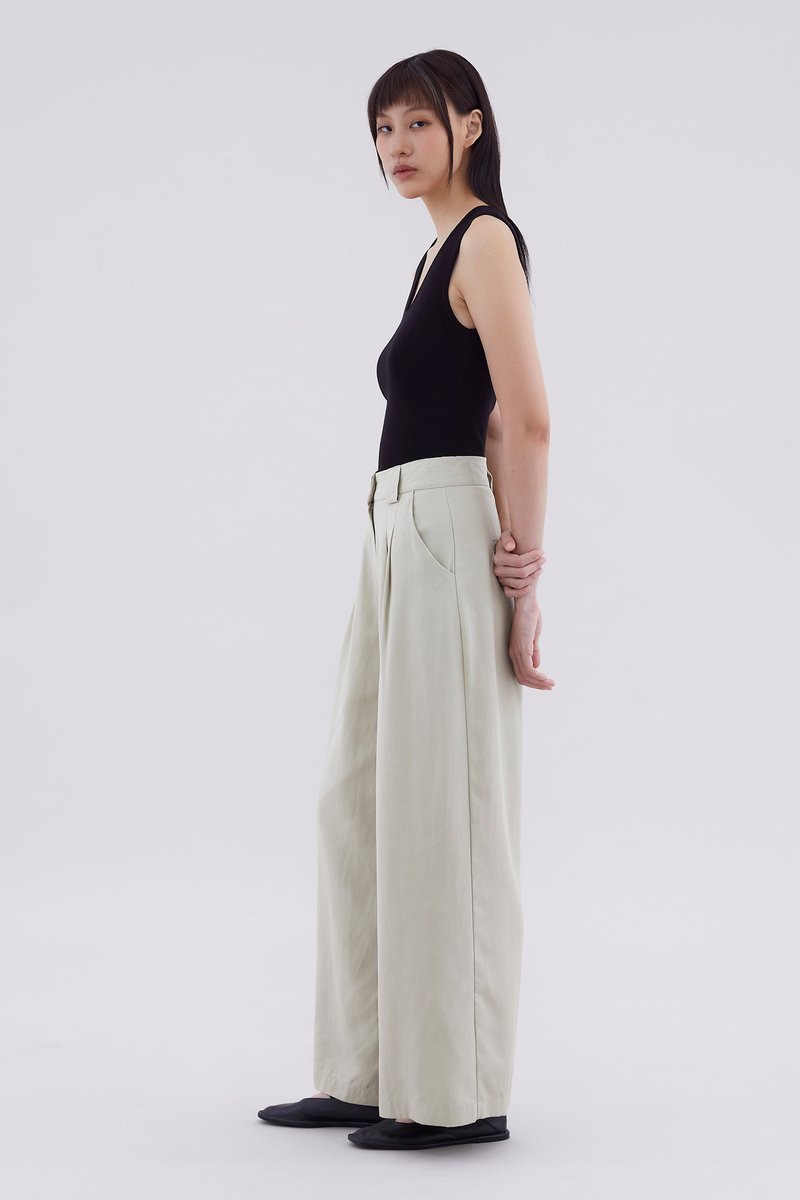 Hermaine High-Rise Double Pleat Pants