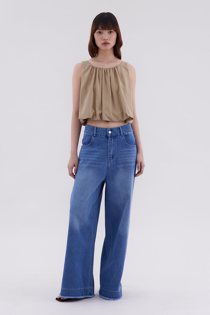 Hazelyn Gathered Neck Top