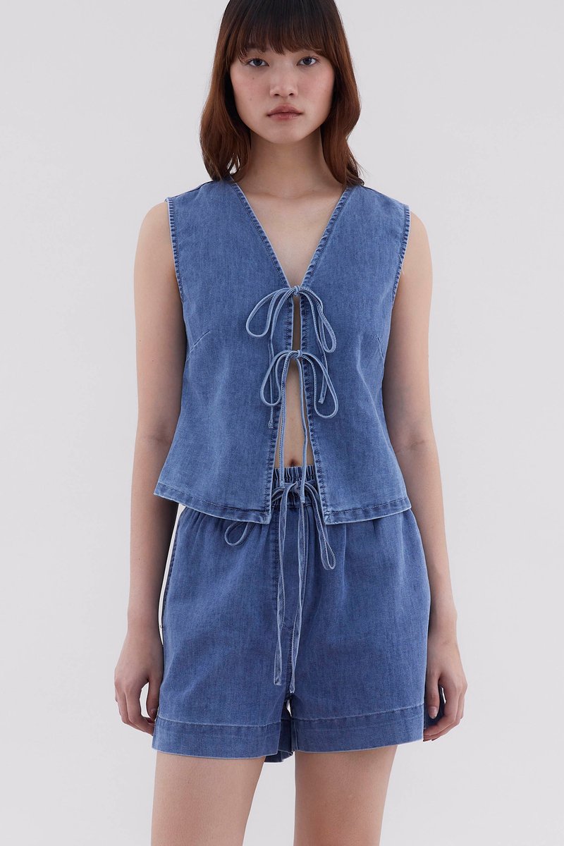 Ellendra Front Tie Top