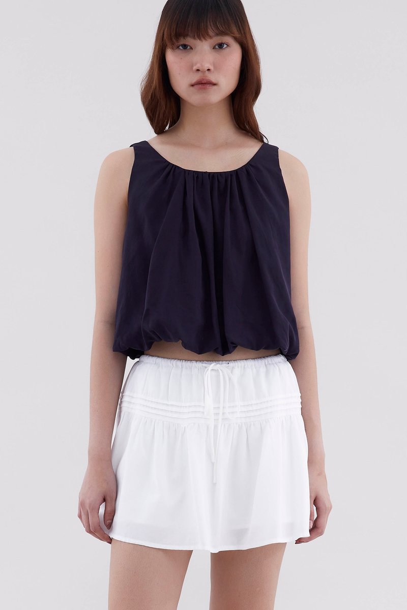 Hazelyn Gathered Neck Top