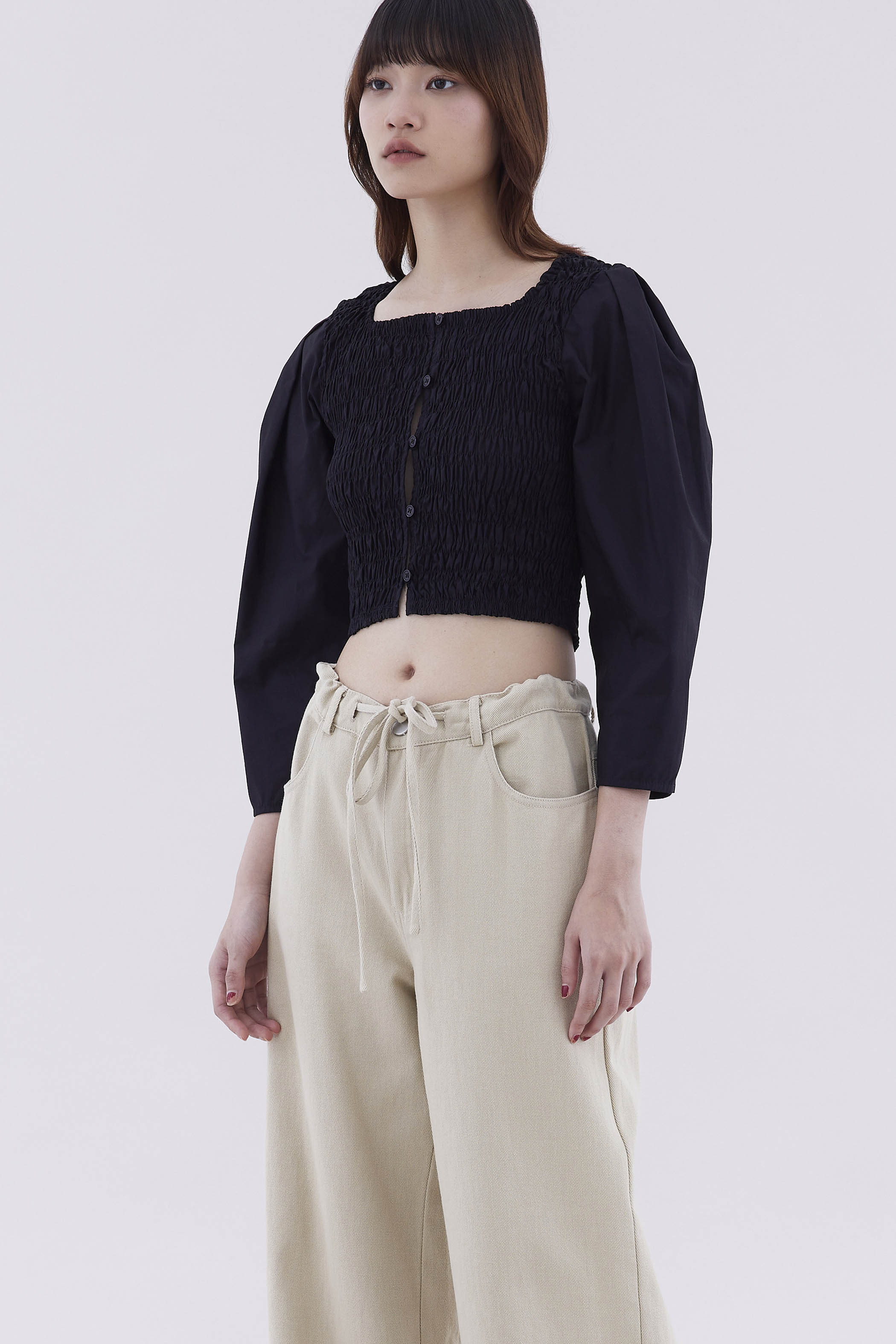 Smock top with pockets store