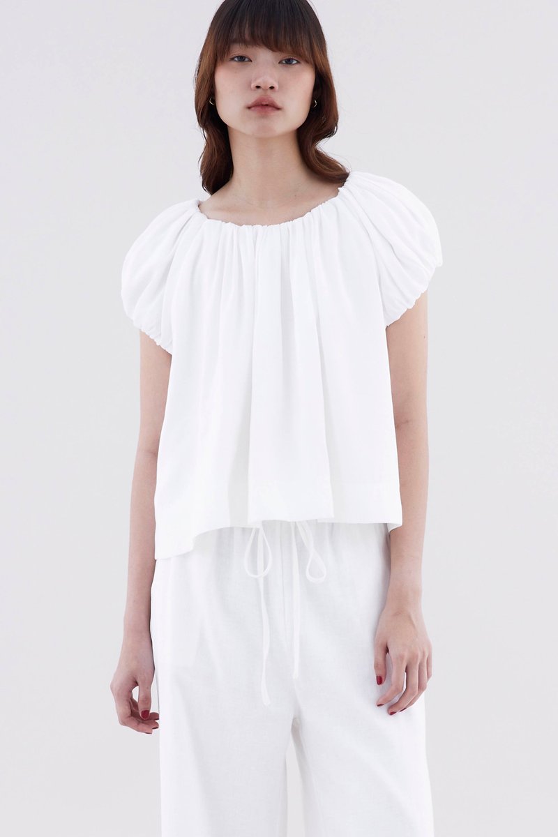 Juliena Gathered Neck Top