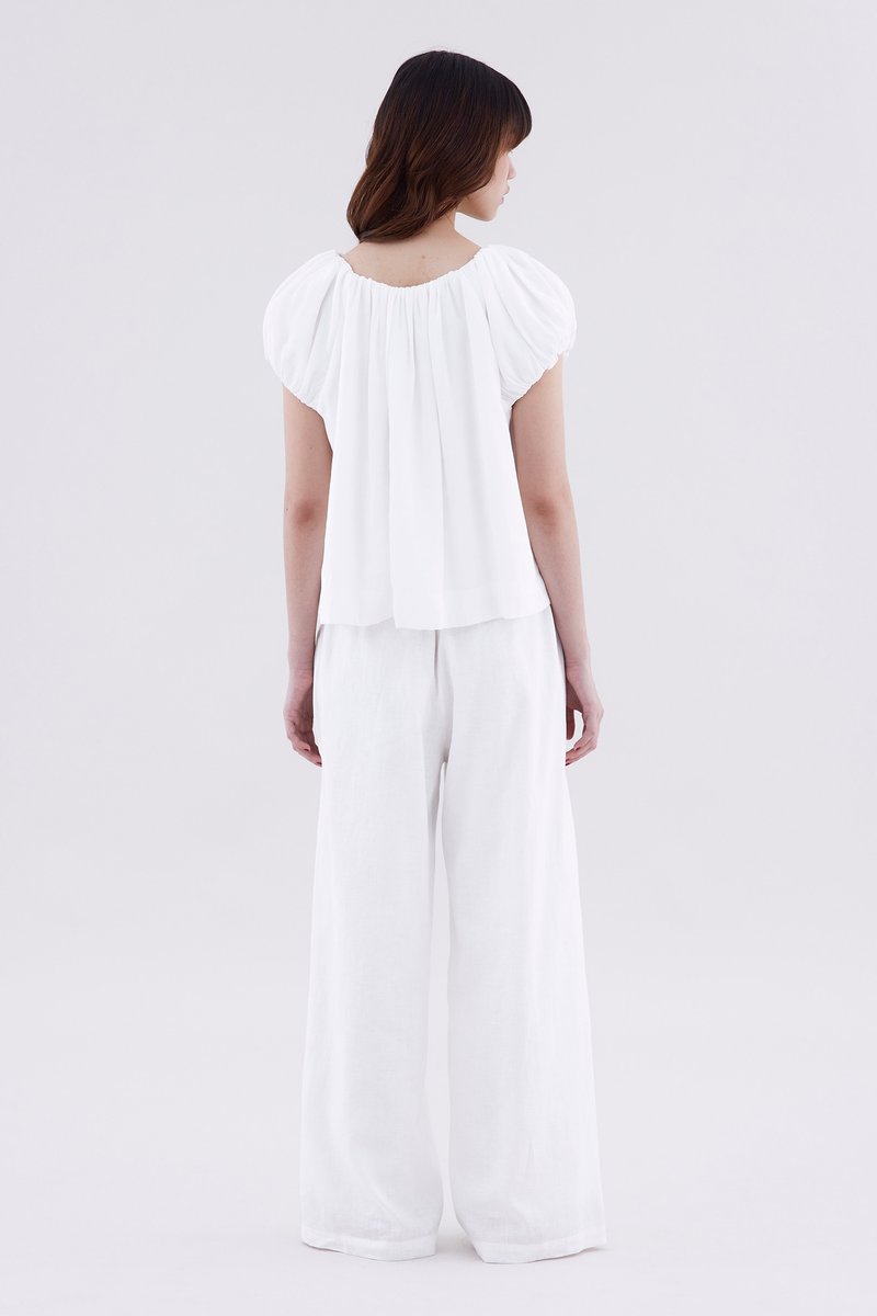 Juliena Gathered Neck Top