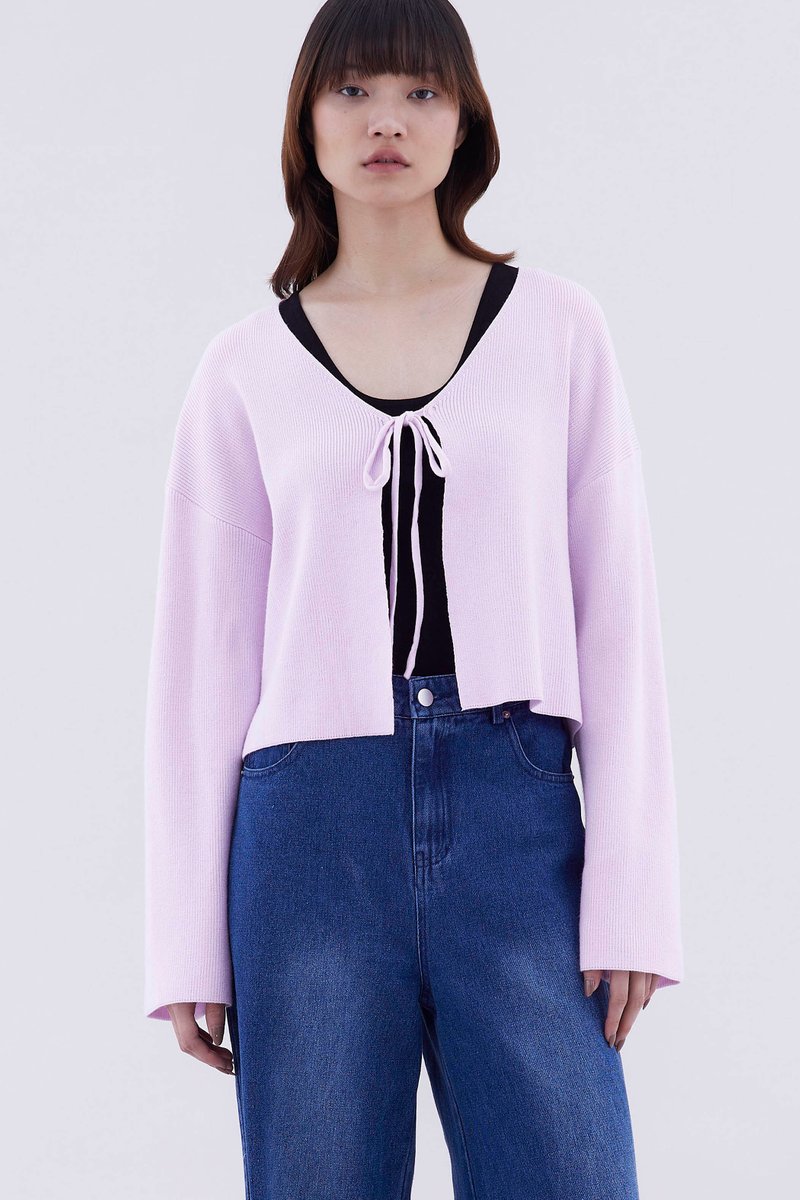 Zephy Front-Tie Relaxed Cardigan