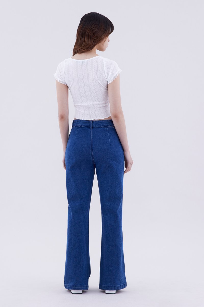 Delanca Lace Trim Top