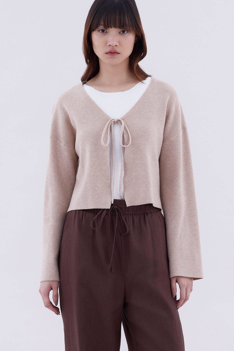 Zephy Front-Tie Relaxed Cardigan