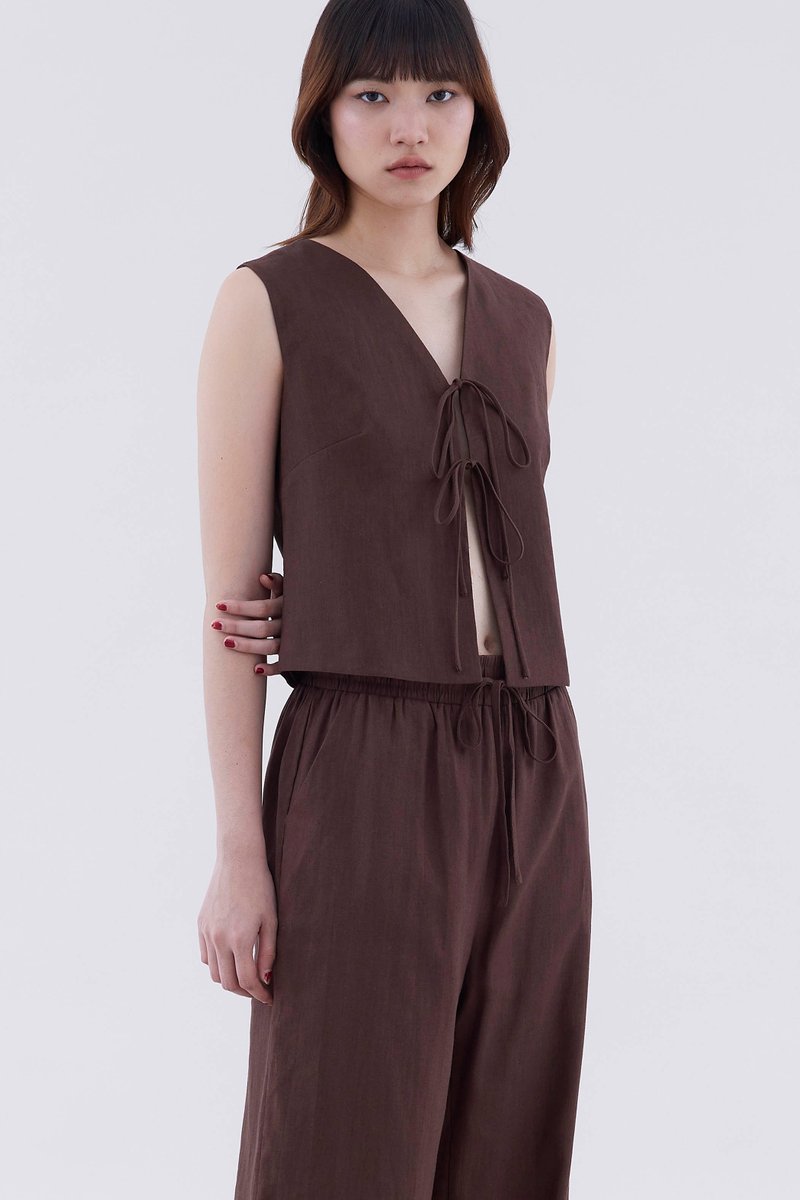 Ellendra Front Tie Top