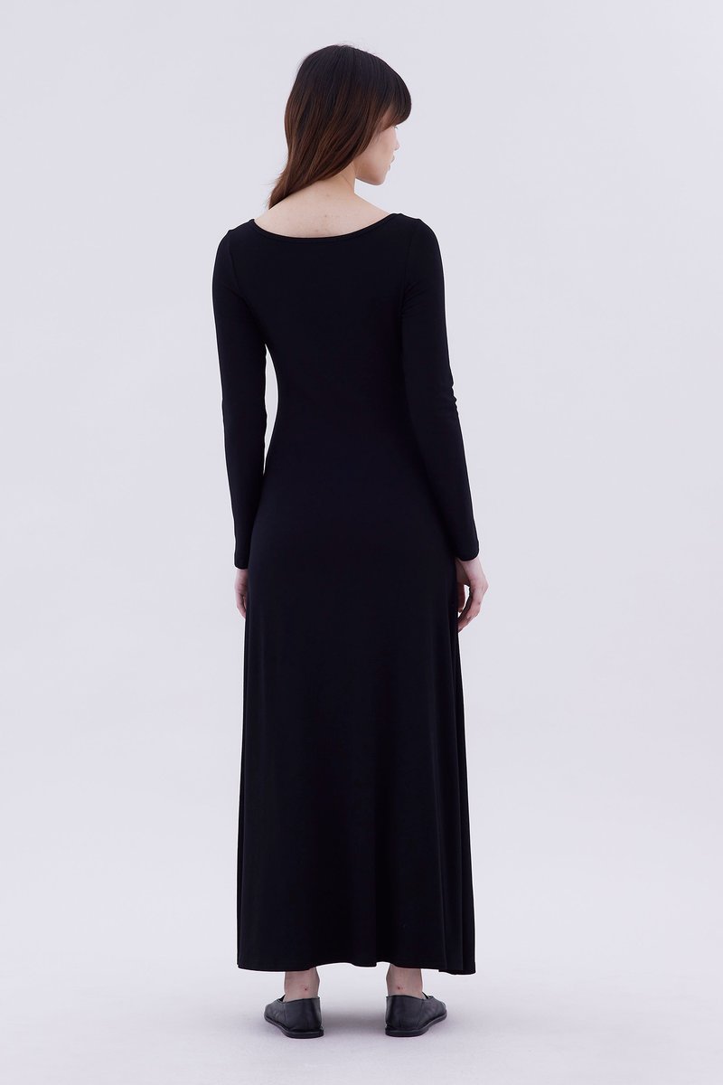 Image 132: Rubine Boat Neck Jersey Dress