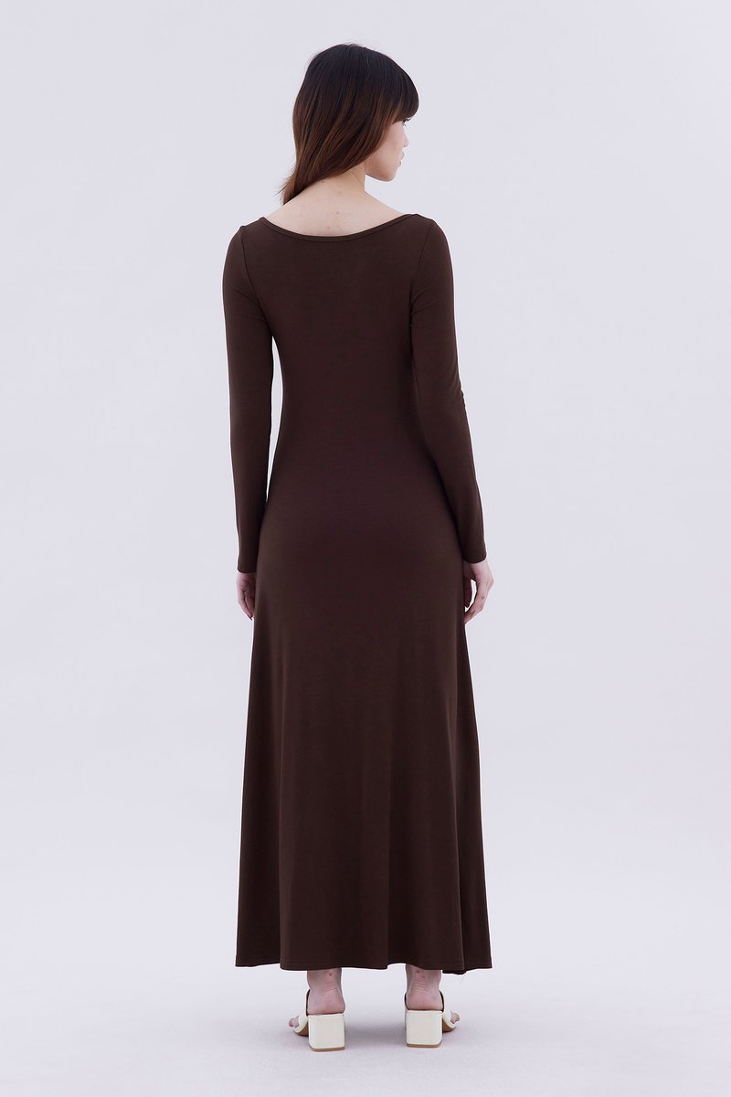 Image 127: Rubine Boat Neck Jersey Dress
