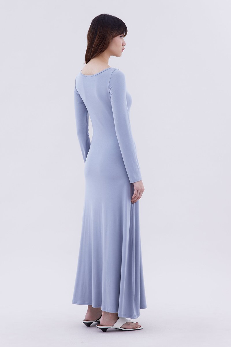 Image 137: Rubine Boat Neck Jersey Dress