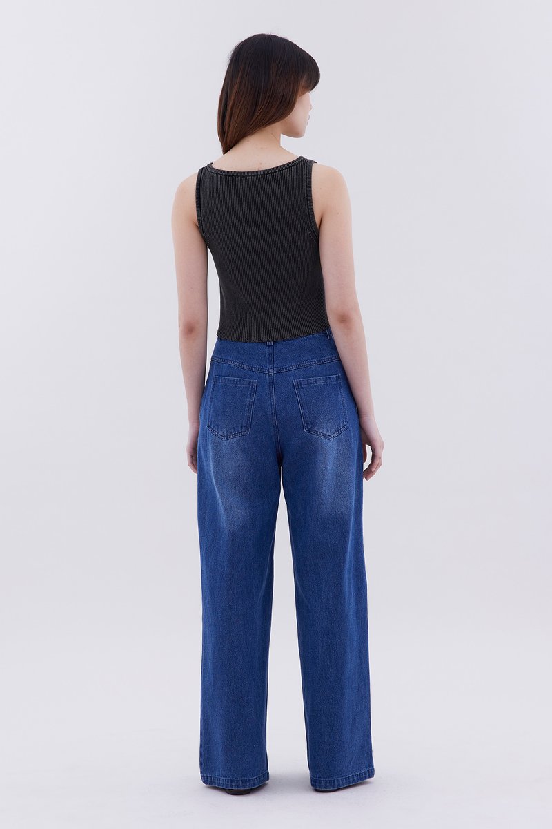 Karene Tie-Front Knit Crop Top