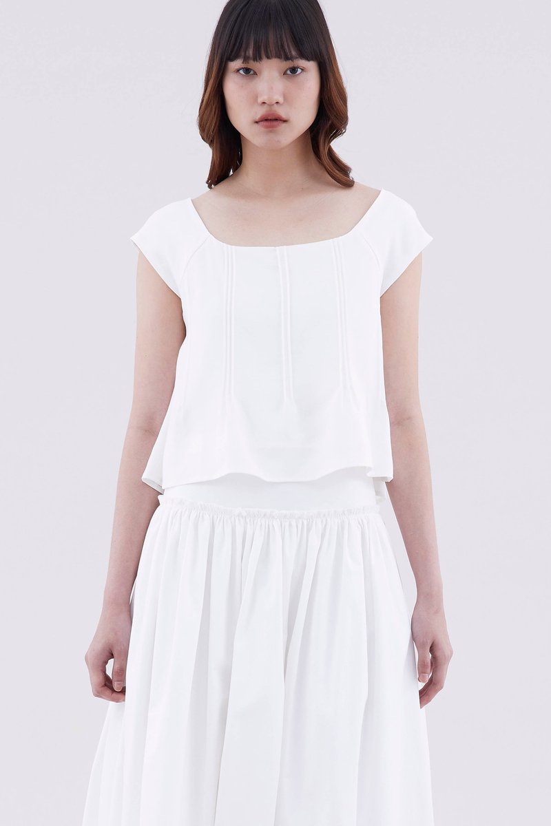 Malesha Pin-Tuck Top