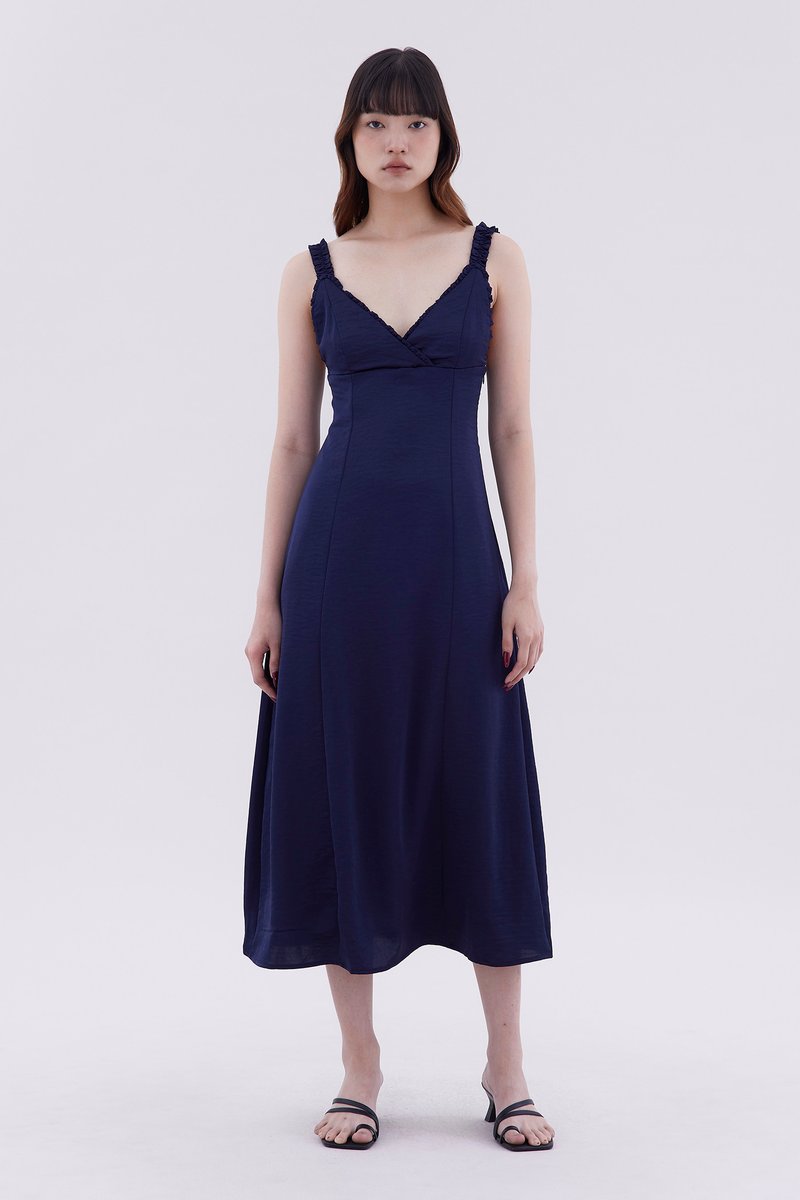 Delma Ruch-Strap Slip Dress