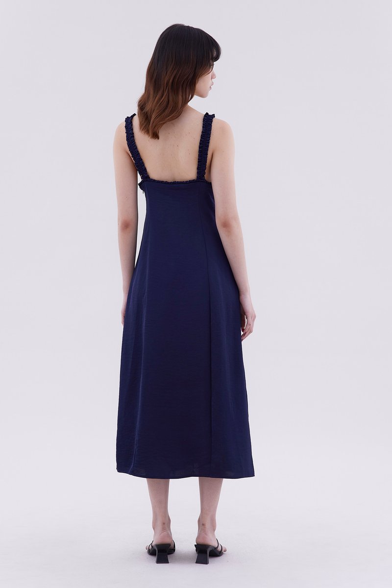 Delma Ruch-Strap Slip Dress