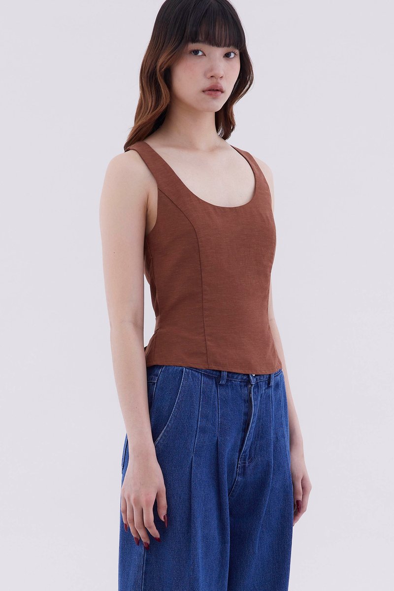 Delba Tie-Waist Top