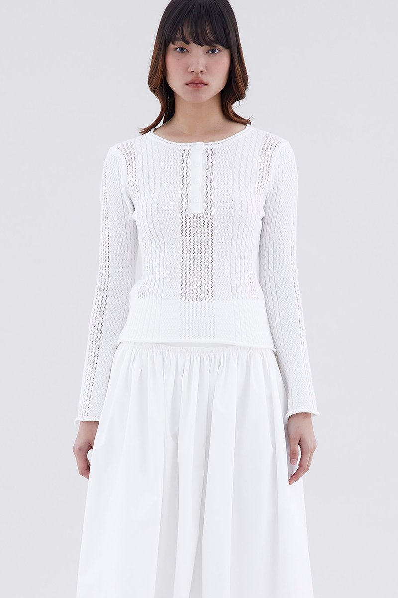 Hevena Cable-Knit Top