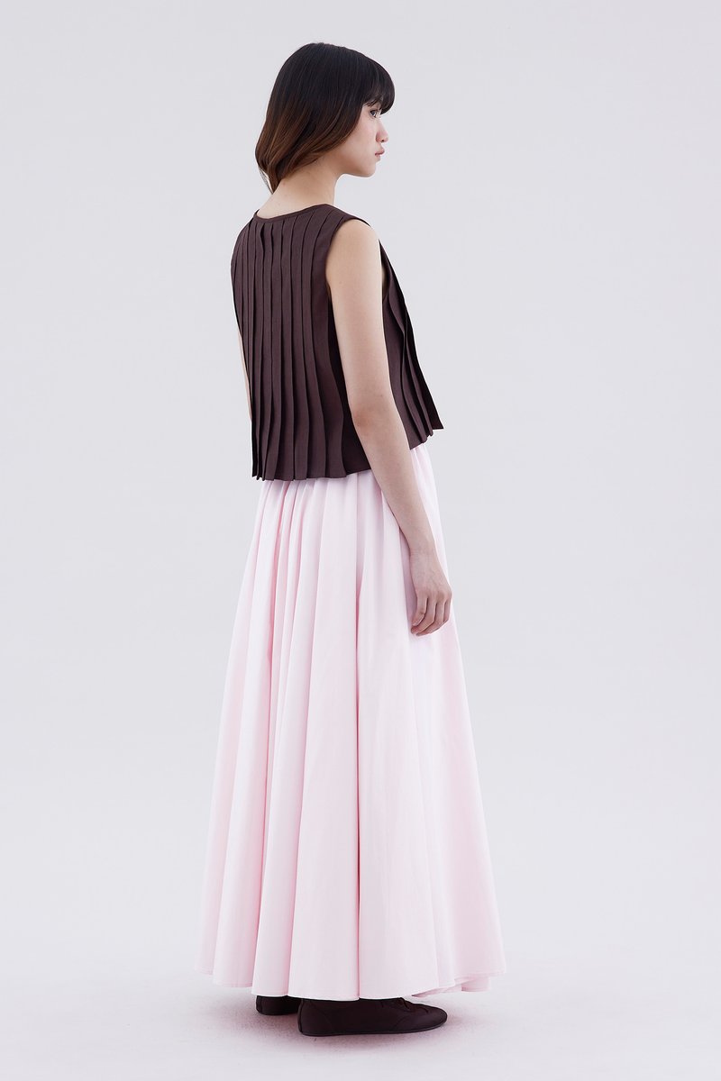 Averi Pleated Boxy Top