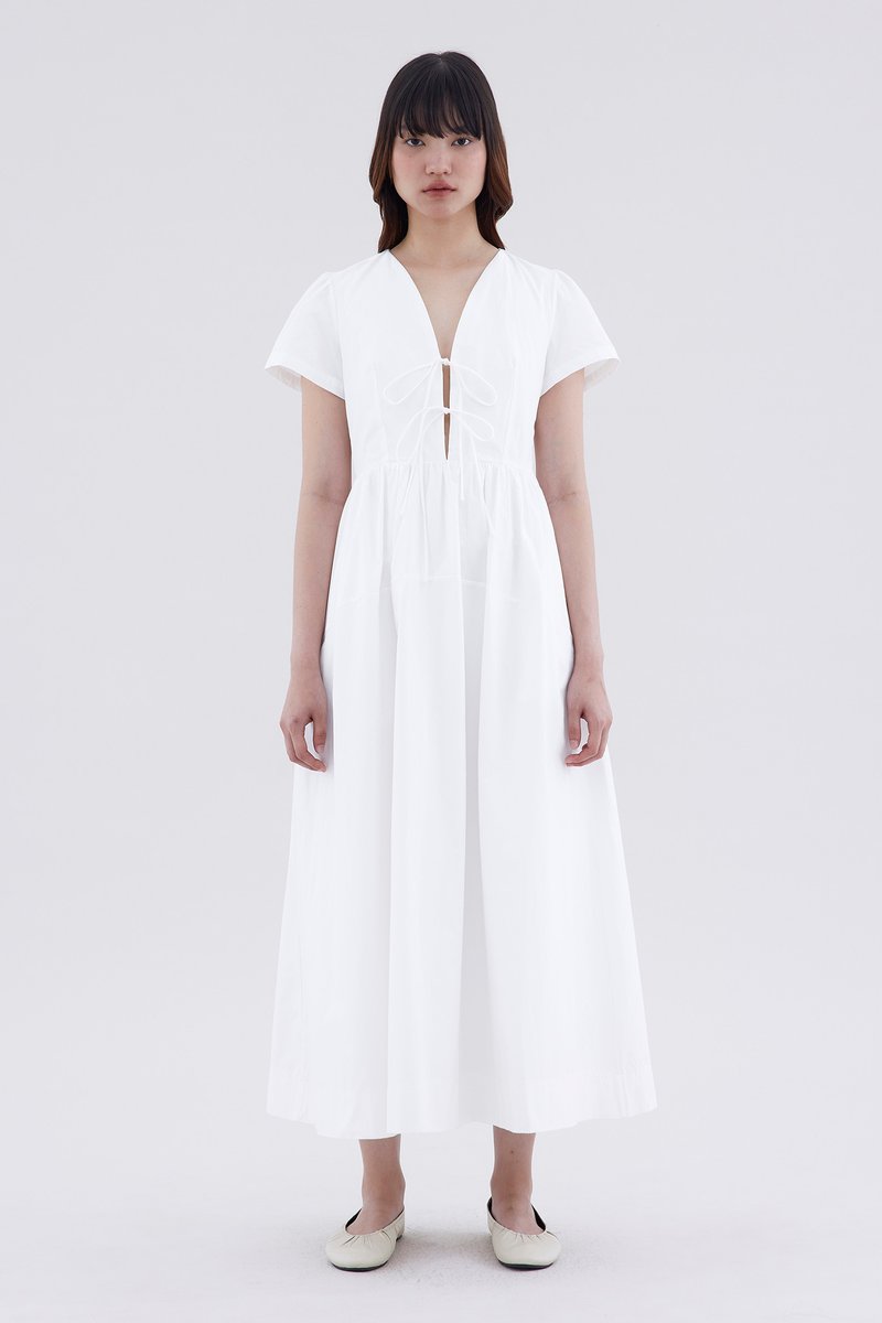 Ravora Tie-Front Dress