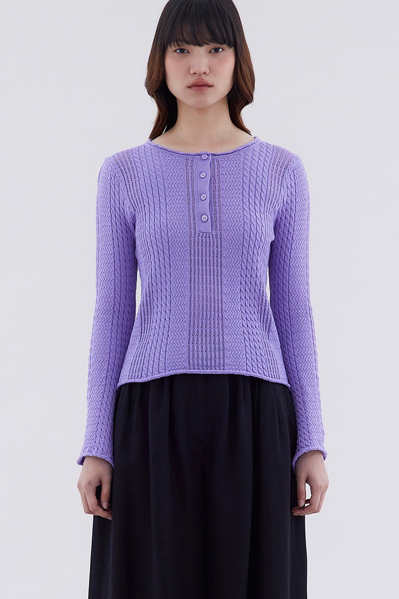 Hevena Cable-Knit Top