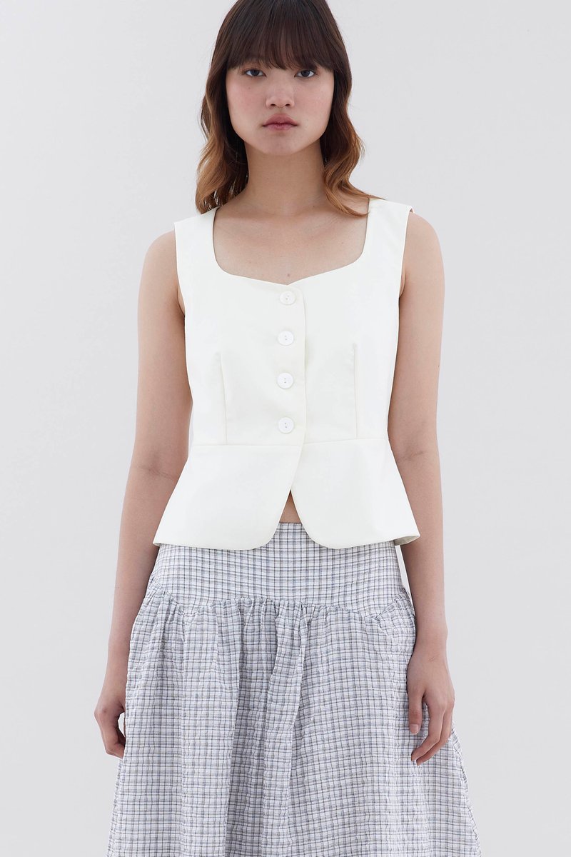 Paely Open-Slit Top