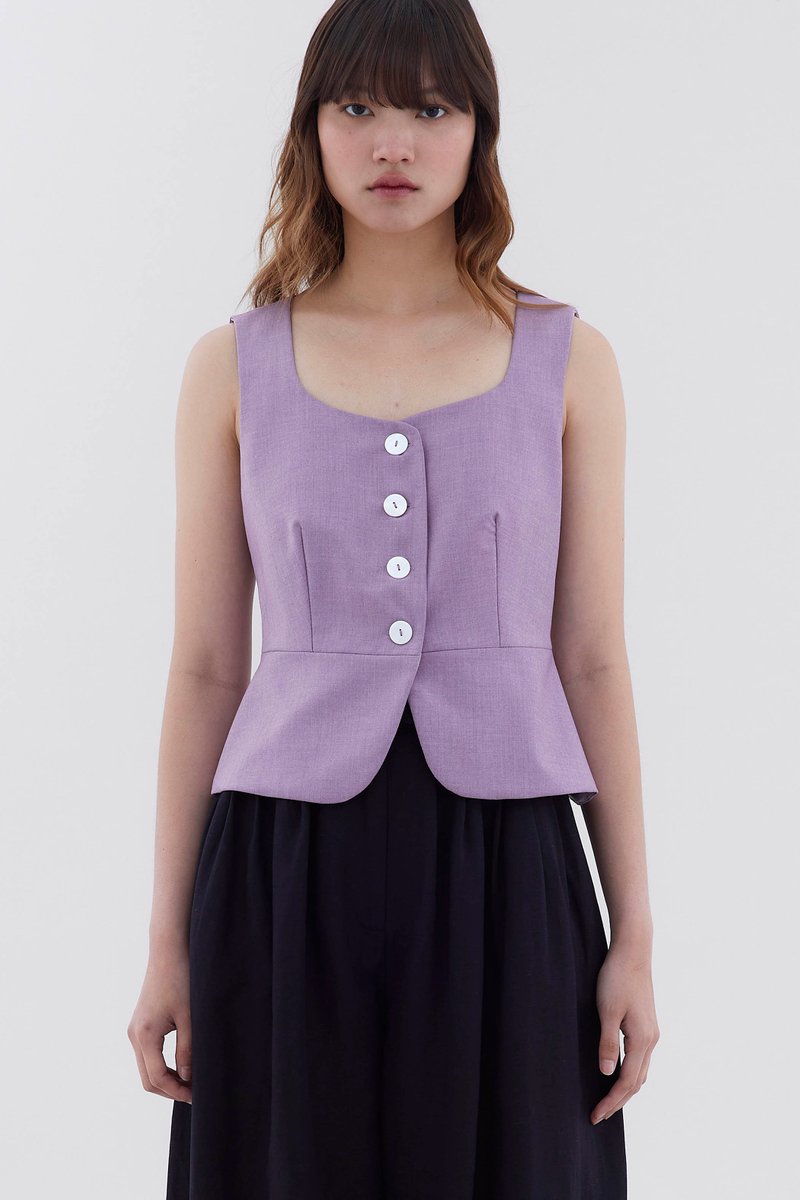 Paely Open-Slit Top
