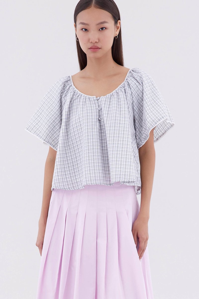 Orella Bell-Sleeve Blouse