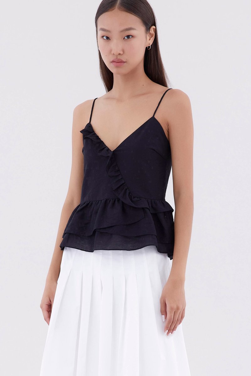 Paulyn Ruffle-Trim Top