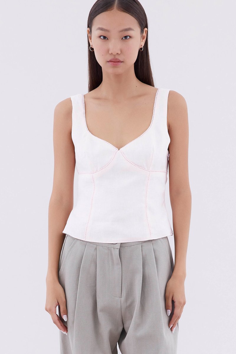 Yoala Bustier Fitted Top