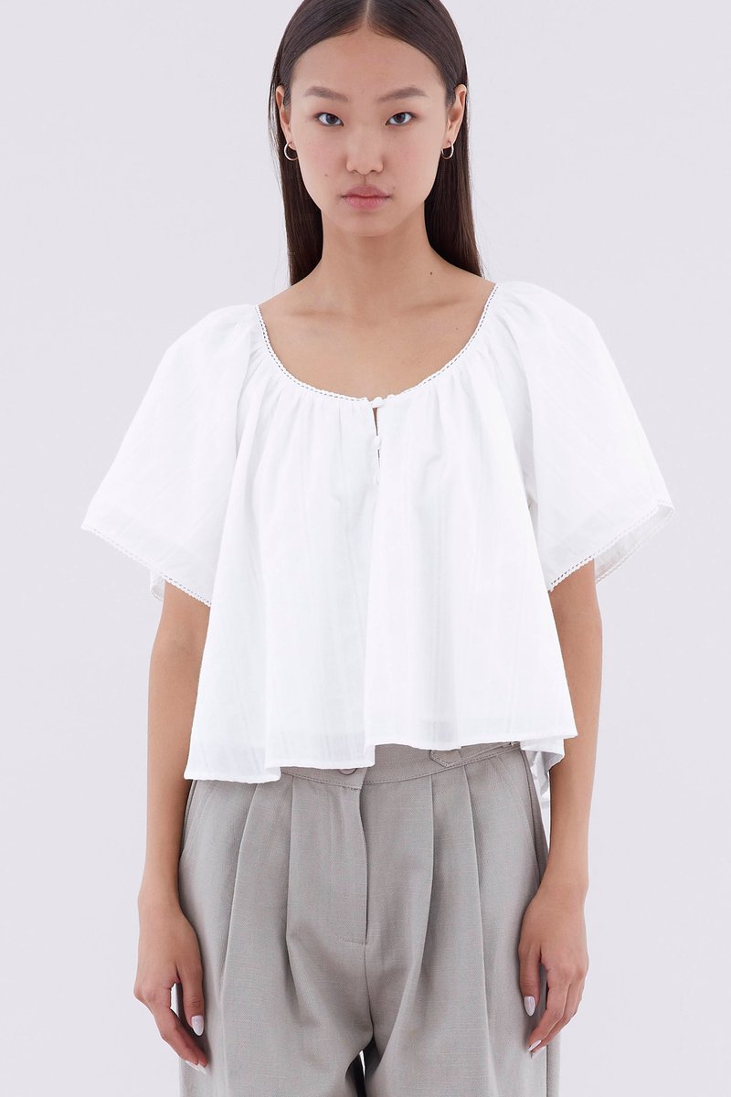 Orella Bell-Sleeve Blouse