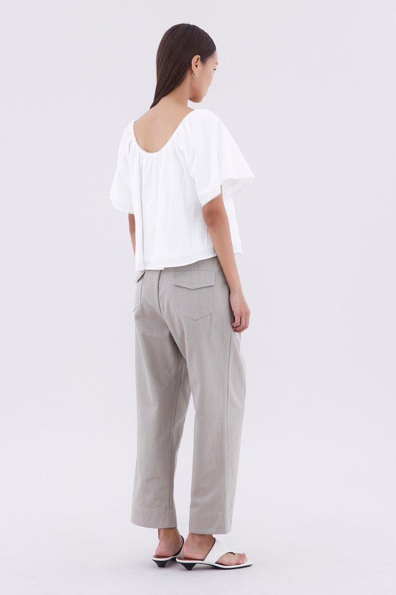 Orella Bell-Sleeve Blouse