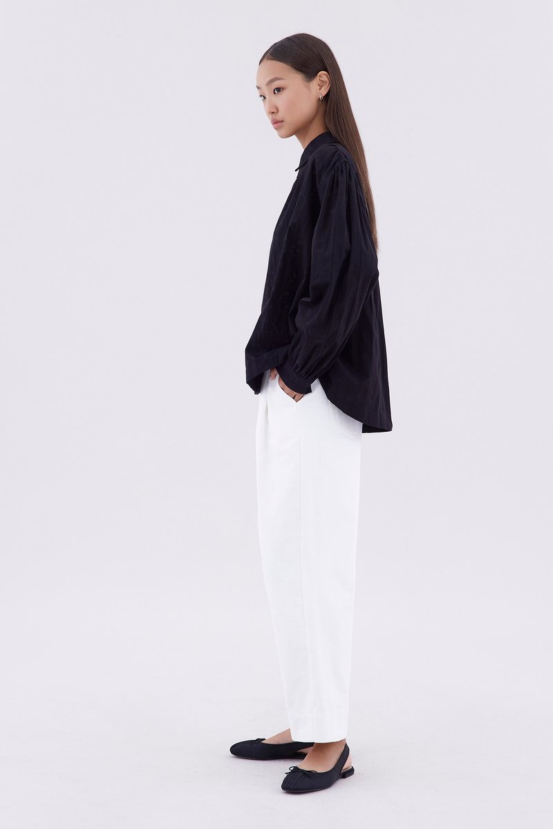 Rikeyla Gathered Oversize Shirt