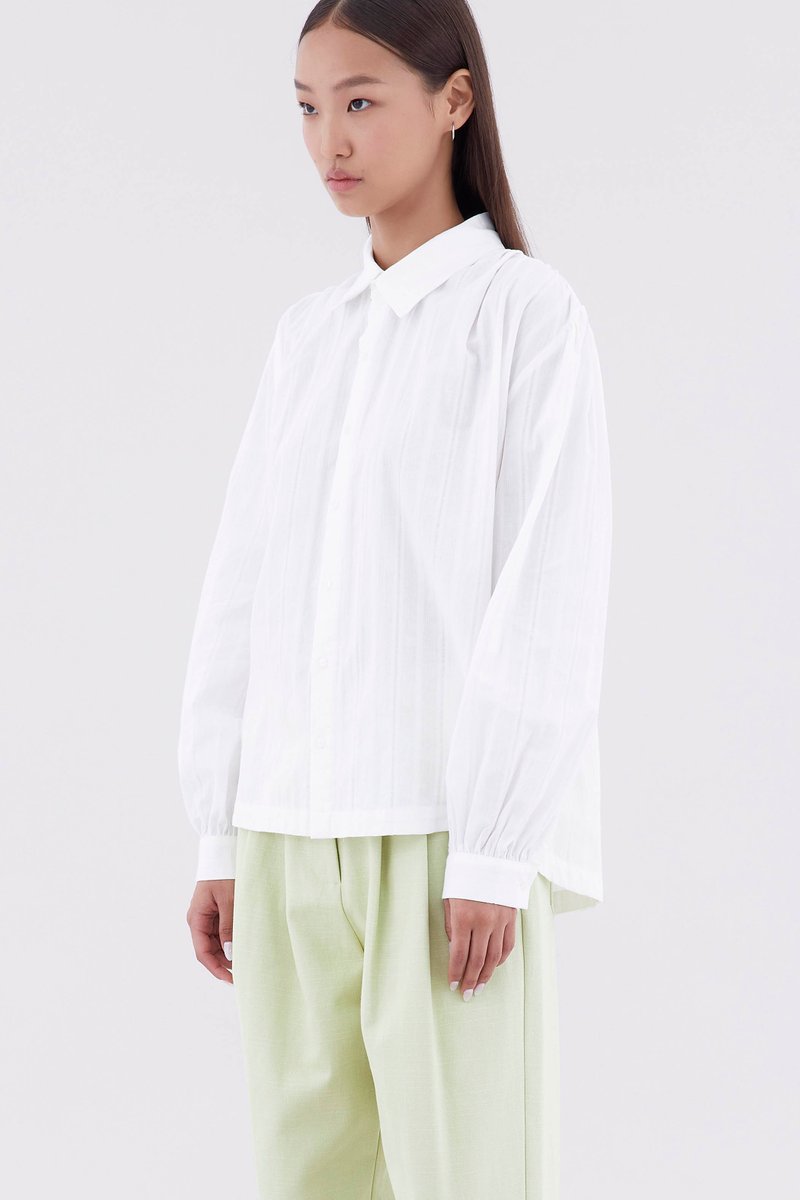Rikeyla Gathered Oversize Shirt